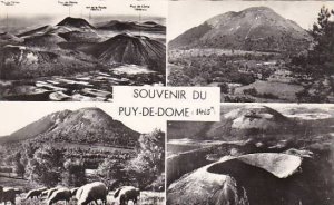 France Puy-De-Dome Les Monts Domes Multi View 1965 Photo