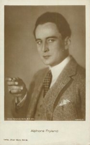 Postcard cinema film star movie actor Alphons Fryland