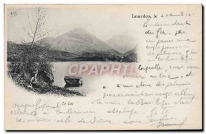 Old Postcard Lourdes Lake