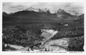 Lot137  the van horn range yoho park b c canada real photo kicking horse river