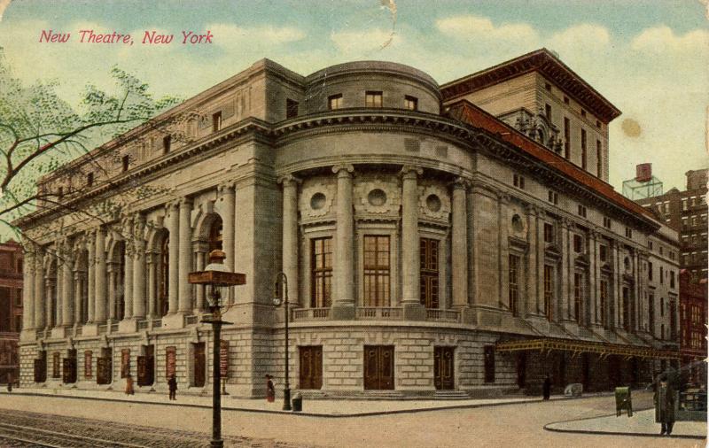 NY - New York City. New Theatre (damaged card)