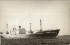 Indian Cargo Ship Jaladharma c1950s Real Photo Postcard