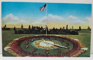 Conestoga Memorial Park Floral Clock Lancaster Pennsylvania Postcard A4