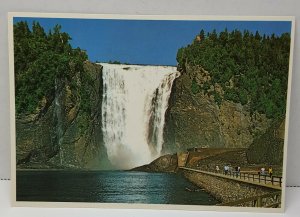 Mortmorency Falls Montreal Quebec Canada Vintage Postcard