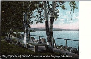Postcard PANORAMIC SCENE Rangeley Lakes Maine ME AJ3610
