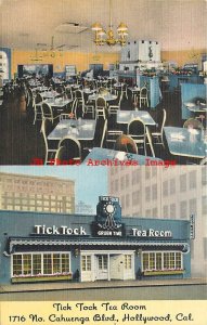 7 Linen Postcards, Hollywood, California, Brown Derby-Bit of Sweden-Gourmet