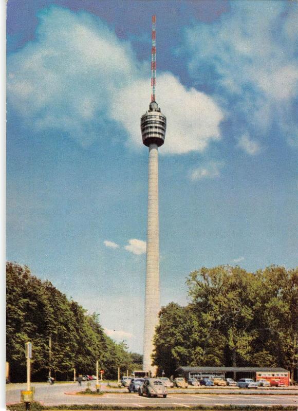 GG14396 Fernsehturm Stuttgart Turmrestaurant Tower Auto Cars Voitures