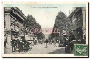Paris - 9 - Boulevard of the Italians - Old Postcard