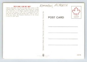 Edmonton Alberta Canada Skyline Postcard