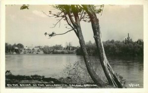 Banks Willamette Waterfront Salem Oregon #107 RPPC Photo Postcard 20-11221