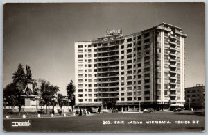 Mexico City Mexico 1940s RPPC Real Photo Postcard Latino Americana Hotel