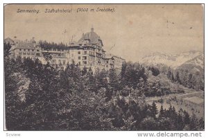 Sudbahnhotel (1000 m Seehohe), SEMMERING (Lower Austria), Austria, 1900-1910s