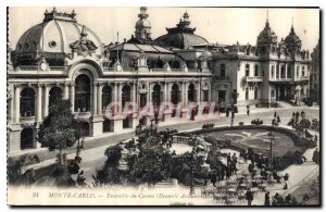 Old Postcard Monte Carlo Casino Together Demerle Archetecte