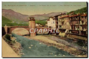 Old Postcard From Around Menton Sospel Le Pont De La Loge