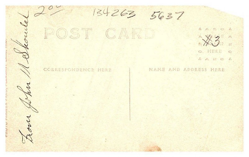 Hay Thresher , wagons horses, workmen , RPPC