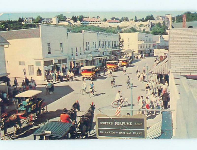 Unused Pre-1980 STREET SCENE Mackinac Island Michigan MI hp1644