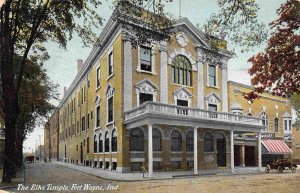 Elks Temple Fort Wayne Indiana 1909 postcard