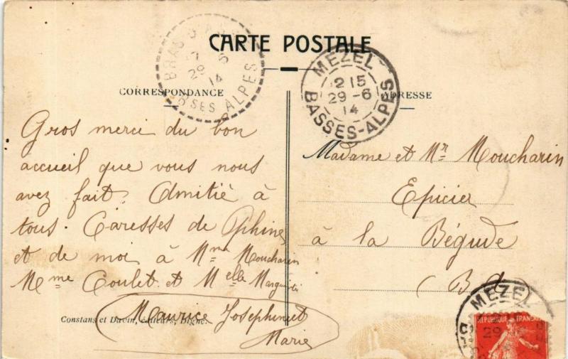 CPA Env. de DIGNE Clues de Chabrieres (683667)