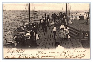 Mace's Pier Anglesea New Jersey NJ 1910 Rotograph DB Postcard V11