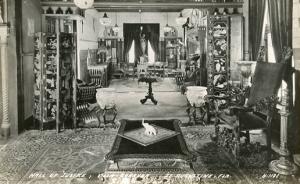 FL - St. Augustine. Villa Zorayda, Hall of Justice  (Interior)  *RPPC