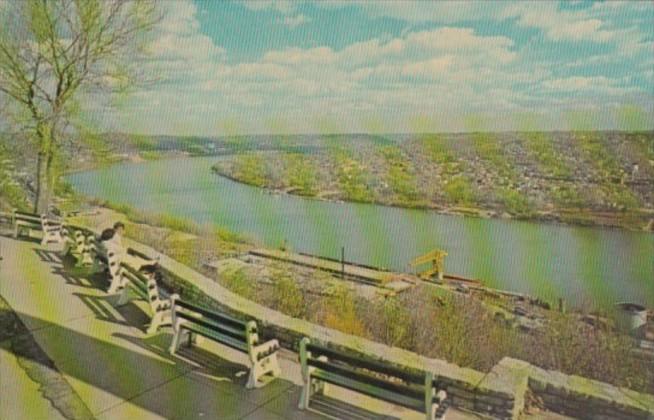 Ohio Cincinnati Eden Park View Of The Ohio River 1965