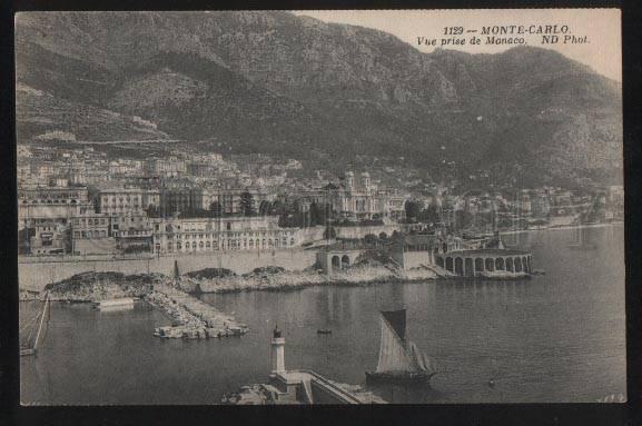 100662 MONACO Monte-Carlo Vue prise de Monaco Lighthouse Old