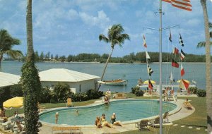 Palm Beach Shores, Florida THE ANCHORAGE Lake Worth Riviera Beach 1959 Postcard
