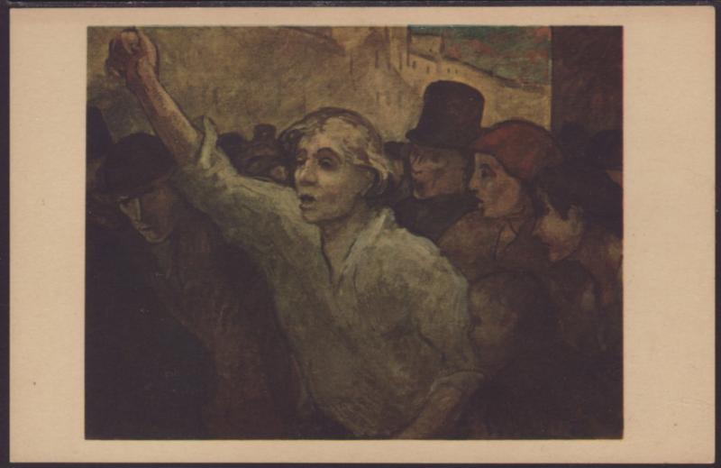 The Uprising,Daumier,Painting Postcard