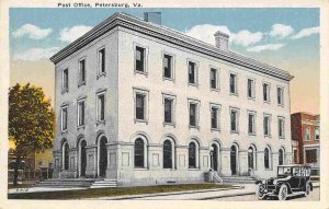 Post Office Petersburg Virginia 1920s postcard