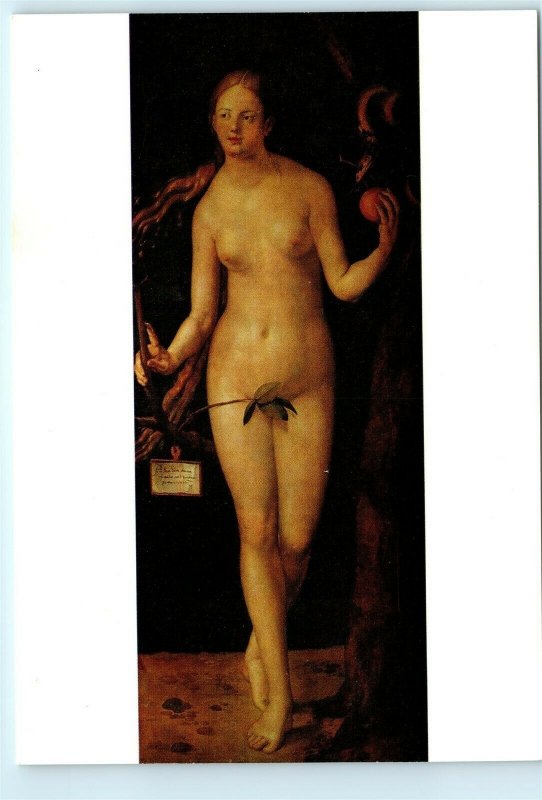Albrecht Durer Eve Eva Nude Nudity Adam and Eve Vintage 4x6 Art Postcard D96