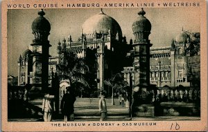 1929 HAMBURG-AMERICAN LINE BOMBAY INDIA THE MUSEUM POSTCARD 38-244