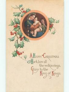 Divided-Back RELIGIOUS CHRISTMAS SCENE Nice Postcard W8467