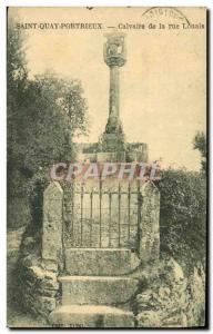 Postcard Old St Quay Portrieux Calvary Street Louais