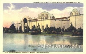 Palace of Food Products 1915 Panama Worlds Fair, San Francisco, CA USA Unused 