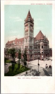 City Hall Cincinnati Ohio Vintage Postcard C058