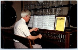 Carillonneur Milford Myhre playing the 53 bell carillon at Bok Tower Gardens, FL