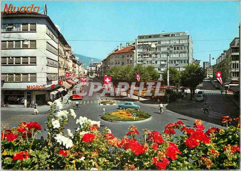 Postcard Modern Rod Bienne Bahnhofstrasse Nivada