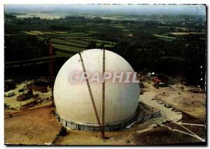 Postcard Modern Pleumeur Bodou The radome plastic material