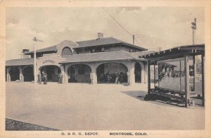 Montrose Colorado Train Station Depot Vintage Postcard AA52515