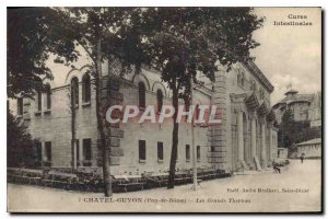 Old Postcard Chatel Guyon Puy de Dome The Great Baths