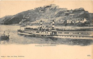 Lot 96 fortress ehrenbreitstein germany ship dampfer steam boat