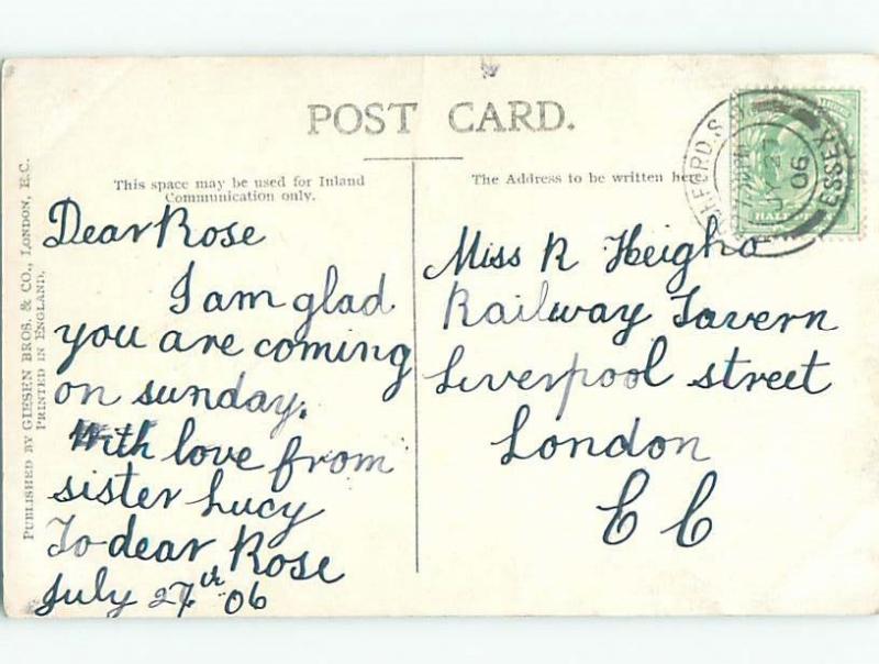 1906 postcard BRITISH UK THEATER ACTRESS - MISS MAIE ASH k7395
