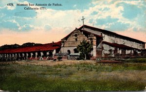 California Mission San Antonio de Padua 1920 Curteich