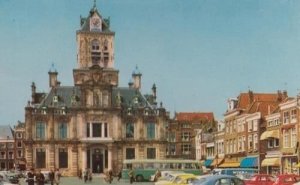 Delft Dutch Market Square Nivea Van Cream Advertising Postcard