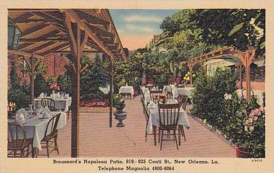 Louisiana New Orleans Broussards Napolean Patio Restaurant