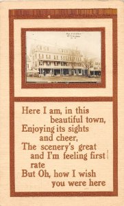 H74/ Peterboro New Hampshire RPPC Postcard c1910 The Tavern Building 126