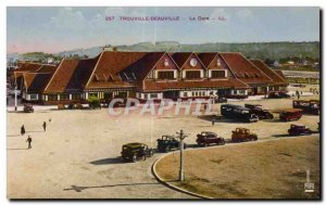 Trouvile Deauville - La Gare - Old Postcard