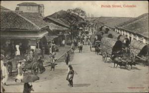 Pettah Street Colombo c1910 Used Postcard