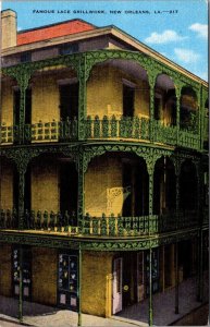 Louisiana New Orleans Famous Lace Grillwork