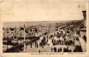 CPA MALO-les-BAINS - Vue générale de la Plage (512953)